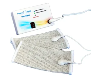 Frequency Zapper with Silver wrist wraps